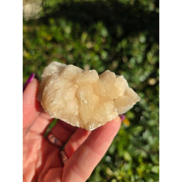 Peach Stilbite Apophyllite Cube Crystal Cluster - Picture 6 of 9
